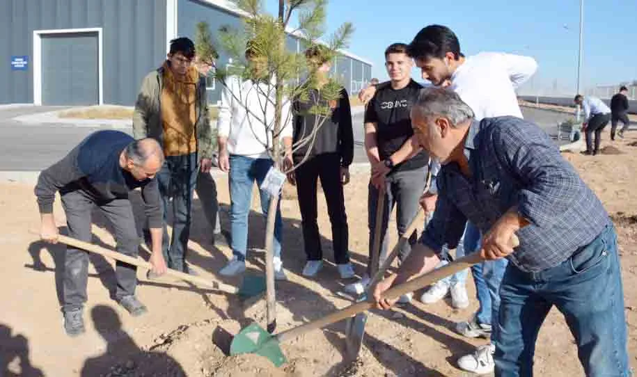 Necmettin Erbakan Üniversitesi kargo uçağı şehitlerinin anısına ağaç dikti