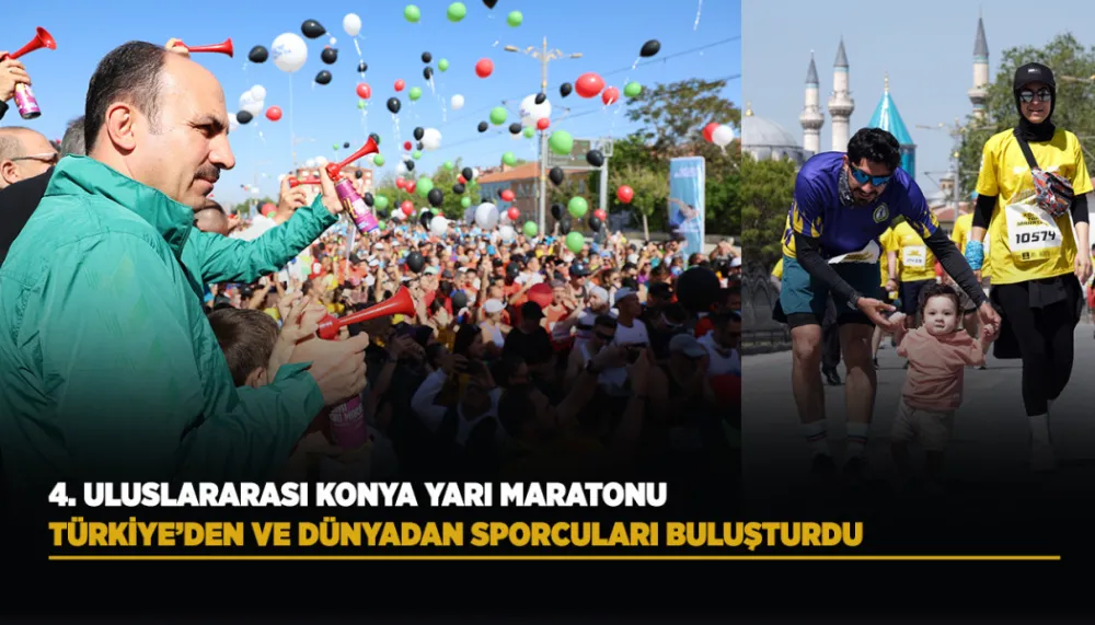 4. Uluslararası Konya yarı maratonu koşuldu