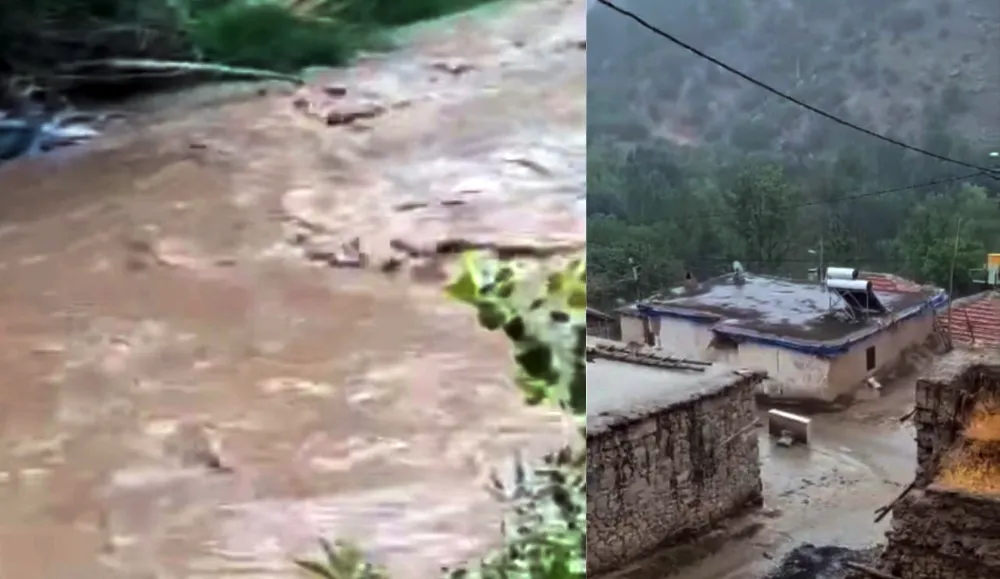 Yağmur sel getirdi, dereler taştı evleri su bastı