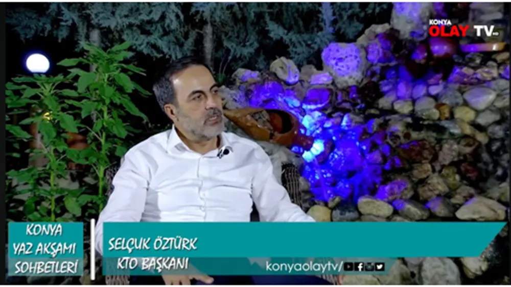Öztürk, Konya yaz akşamları sohbetinin konuğu oldu